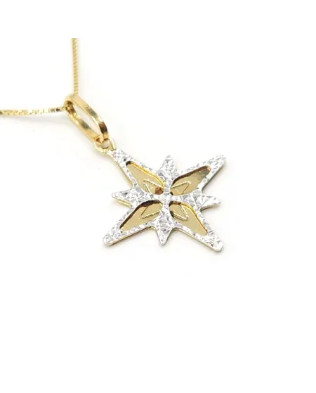 Casella Gioielli Choker in Two-Tone Gold with Compass Rose