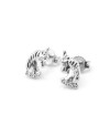 Casella Gioielli White Gold Unicorn Girl Earrings