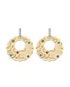 Chantecler Suamèm medium earrings in gold with precious stones and diamonds