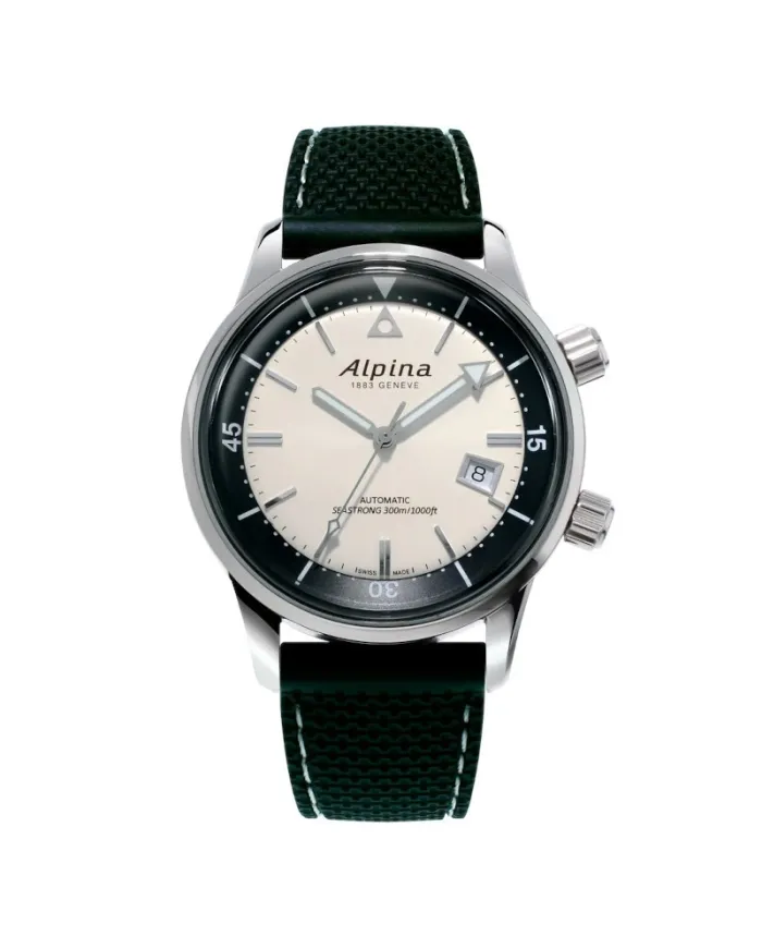 Montre Alpina Seastrong Diver Heritage blanche