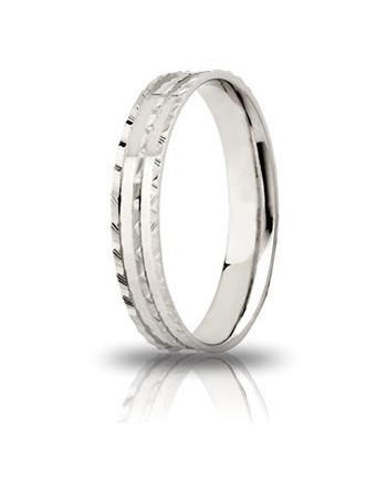 Unoaerre Ninfea Engagement Ring in White Silver 3.5 mm