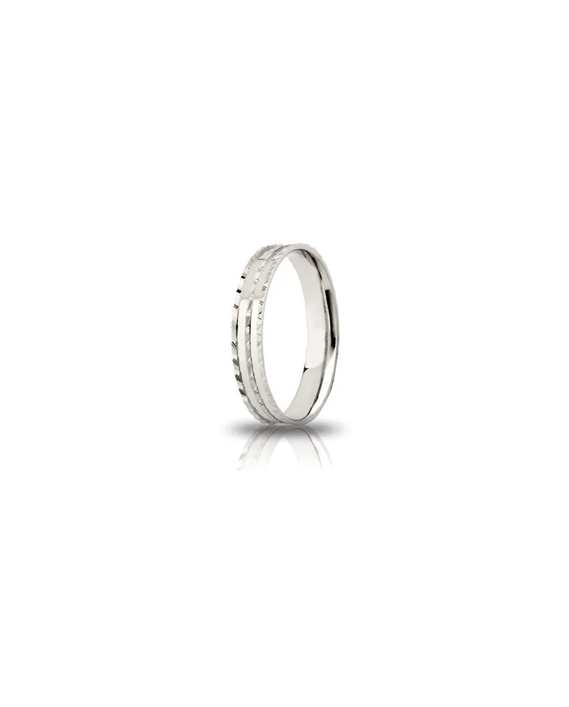 Fedina di Fidanzamento Unoaerre Ninfea in Argento Bianco 3,5 mm