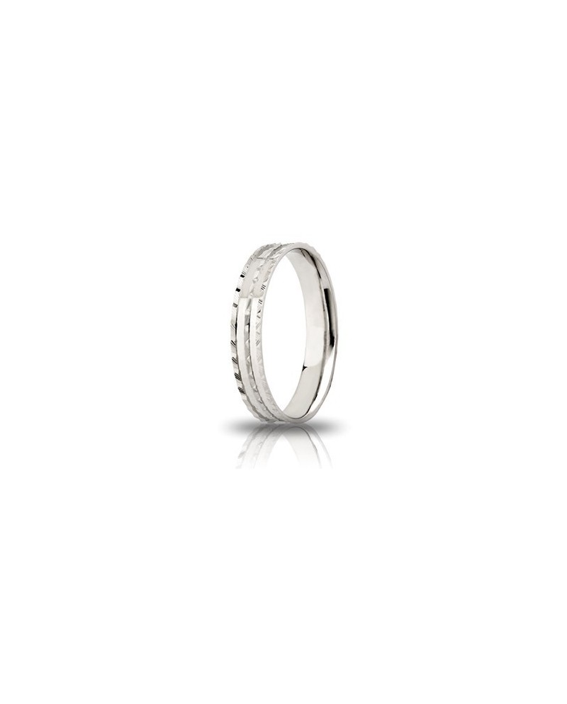 Unoaerre Ninfea Engagement Ring in White Silver 3.5 mm