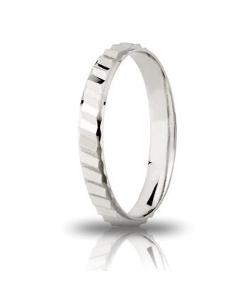 Bague de fiançailles Azalea Unoaerre en argent blanc 3,0 mm
