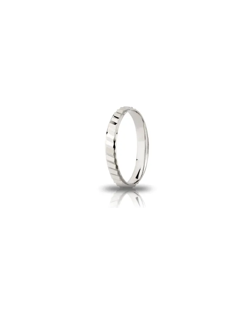 Bague de fiançailles Azalea Unoaerre en argent blanc 3,0 mm Bague de fiançailles Azalea Unoaerre en argent blanc 3,0 mm