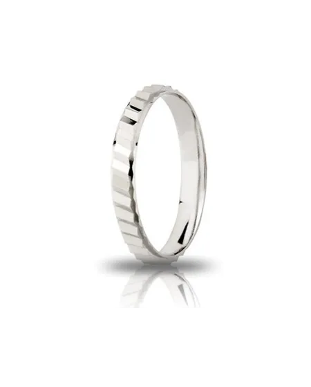 Unoaerre Azalea Engagement Ring in White Silver 3.0 mm