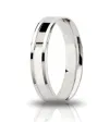 Bague de fiançailles Tournesol Unoaerre en argent blanc 4,0 mm