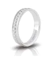 Fedina di Fidanzamento Unoaerre Petunia in Argento Bianco 3,4 mm