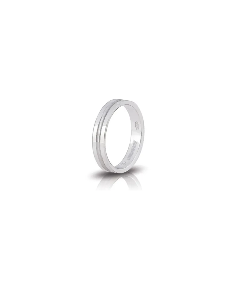 Bague de fiançailles Unoaerre Biancospino en argent blanc 3,8 mm