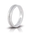 Unoaerre Biancospino Engagement Ring in White Silver 3.8 mm