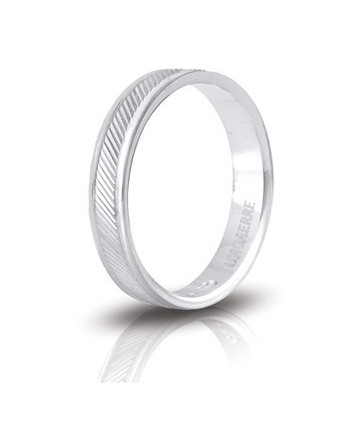 Fedina di Fidanzamento Unoaerre Giunchiglia in Argento Bianco 3,8 mm