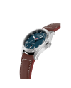 Alpina Pilot Startimer Automatic Blue Watch with Leather Strap