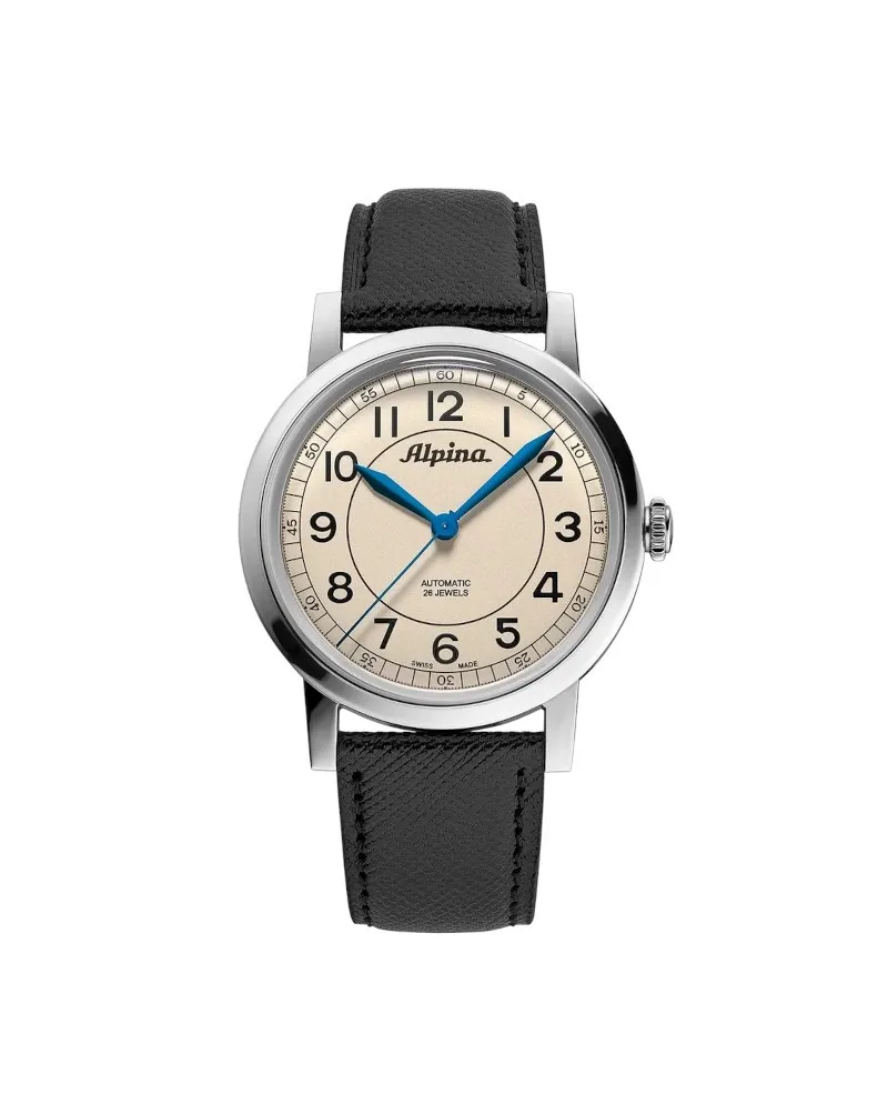 Alpina Heritage Beige Watch with Leather Strap Alpina Heritage Beige Watch with Leather Strap