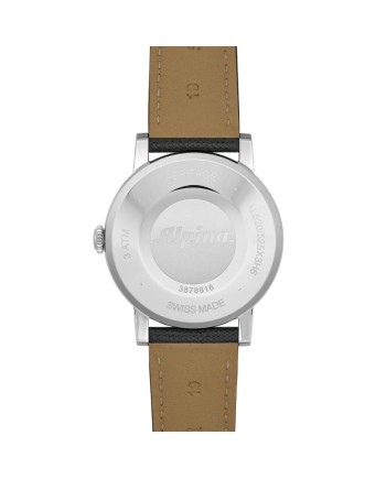 Alpina Heritage Beige Watch with Leather Strap