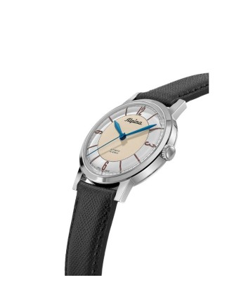 Orologio Alpina Heritage Beige con Cinturino in Pelle