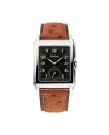 Orologio Alpina Heritage Carrée Automatic 140 Years Nero con Cinturino in Pelle