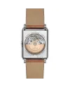 Montre Alpina Heritage Carrée Automatique 140 Ans Bracelet Cuir Noir
