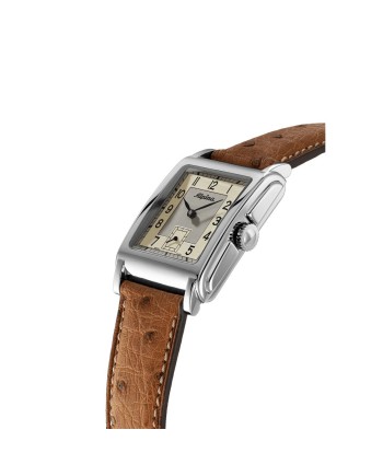 Alpina Heritage Carrée Automatic 140 Years Beige Leather Strap Watch