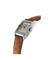 Montre Alpina Heritage Carrée Automatique 140 Ans Bracelet Cuir Beige