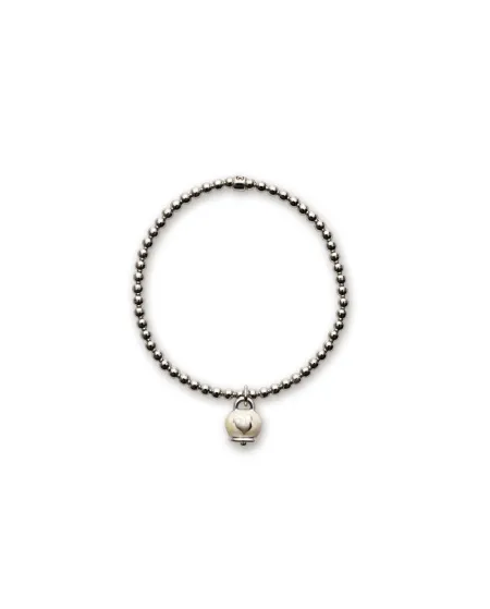 Chantecler silver bracelet with white enamel bell
