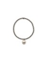 Chantecler silver bracelet with white enamel bell