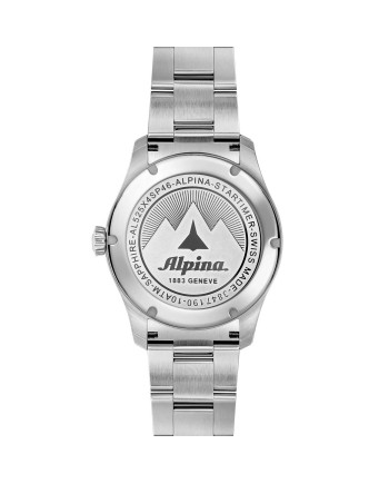 Alpina Pilot Startimer Automatic Watch Black with Steel