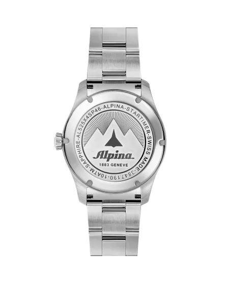 Montre automatique Alpina Pilot Startimer noire avec acier