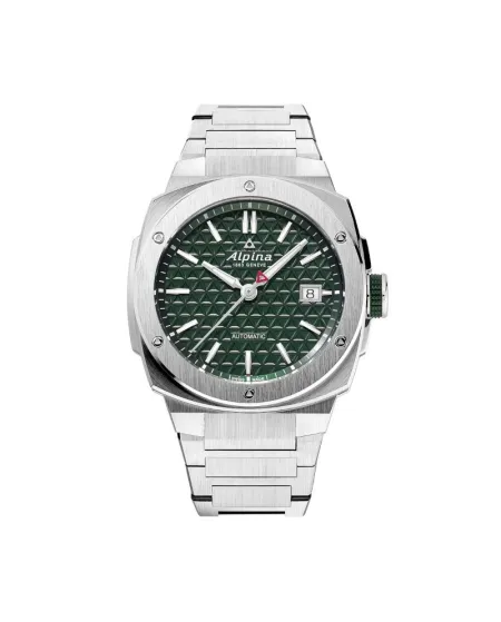 Montre Alpina Extreme Automatic en acier vert