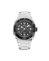 Alpina Seastrong Diver Extreme Automatic Black Watch with Steel Strap