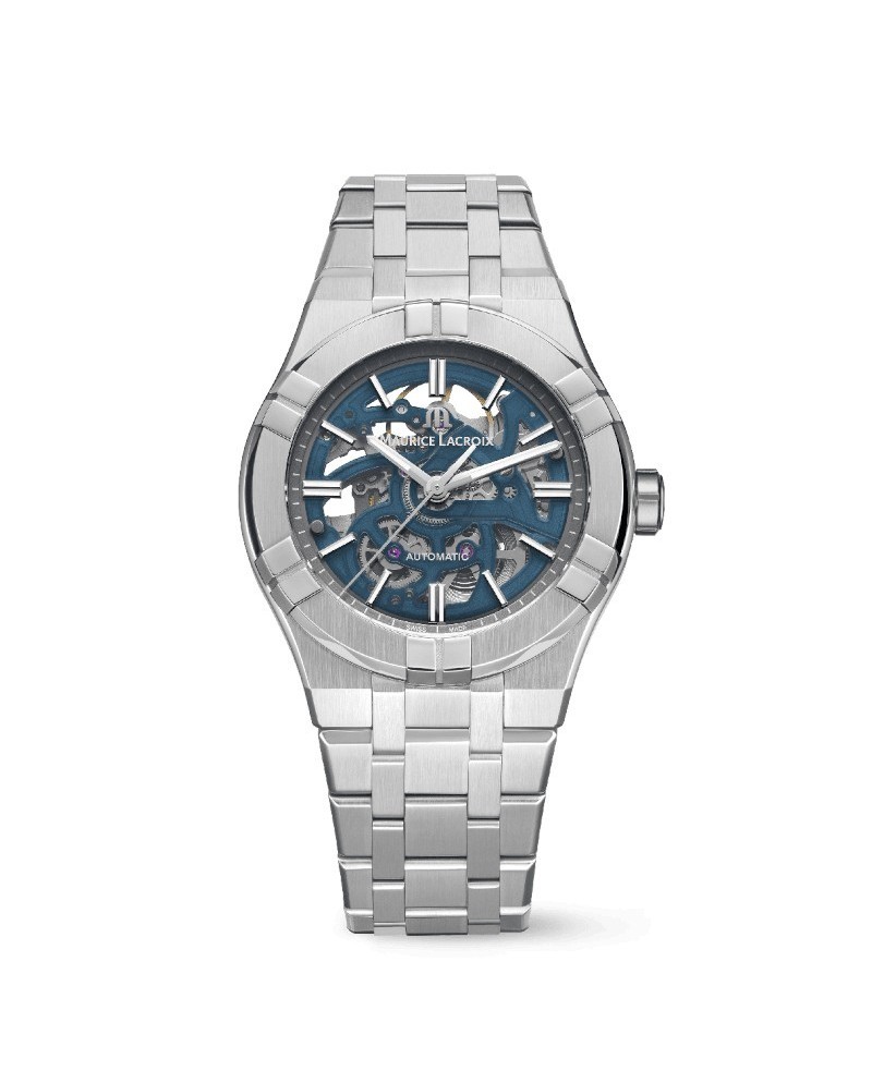 Orologio Maurice Lacroix Aikon Automatic Skeleton Blu 39 mm