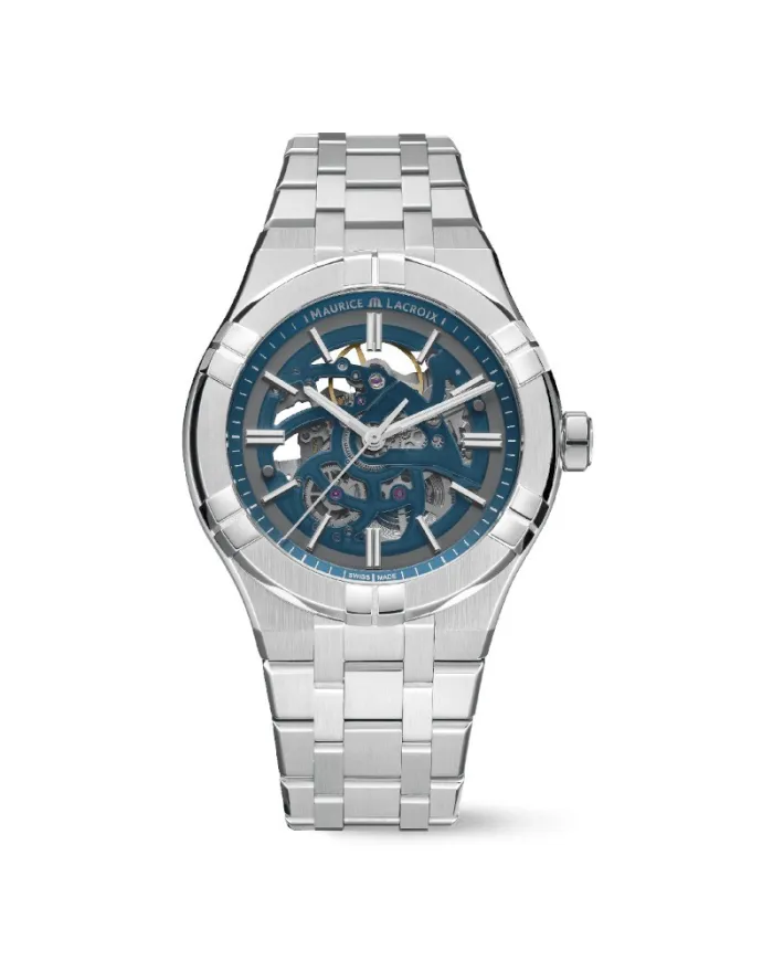 Orologio Maurice Lacroix Aikon Automatic Skeleton Blu 42 mm