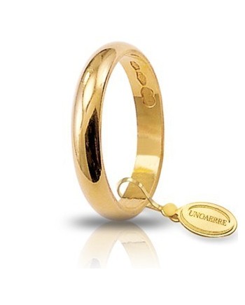 Fede Nuziale Unoaerre Classica in Oro Giallo 3 Grammi