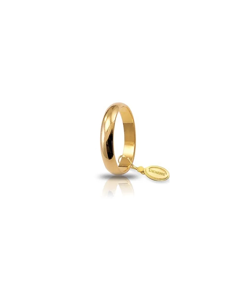 Fede Nuziale Unoaerre Classica in Oro Giallo 4 Grammi Fede Nuziale Unoaerre Classica in Oro Giallo 4 Grammi