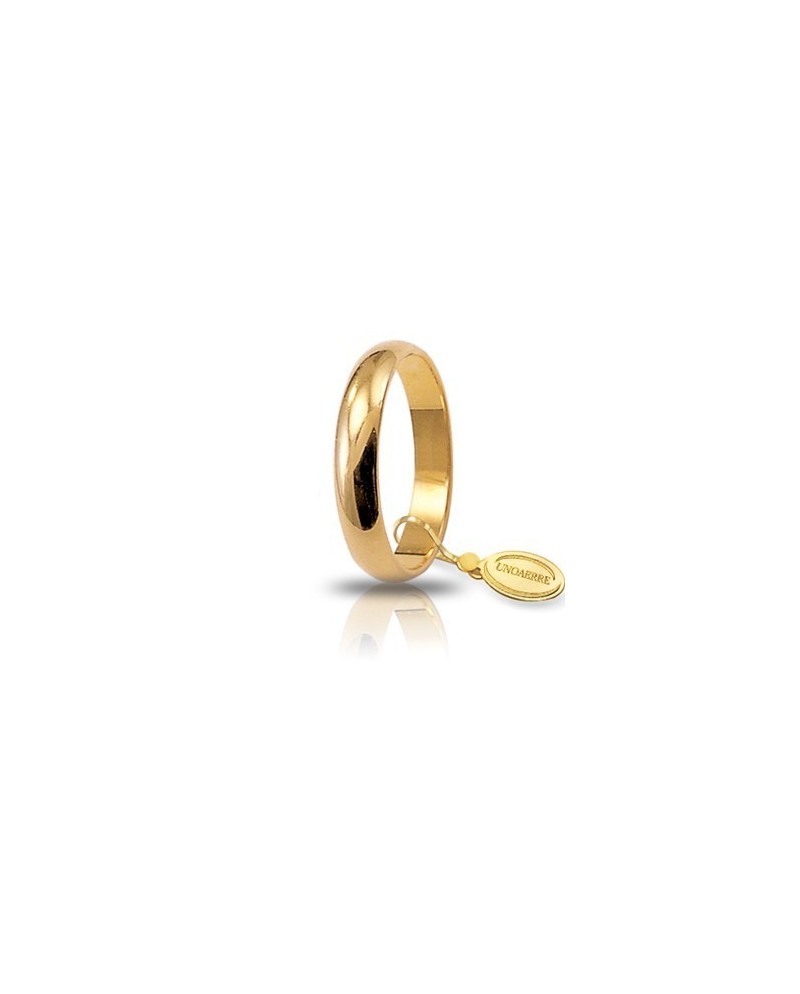 Unoaerre Classic Wedding Ring in Yellow Gold 4 Grams