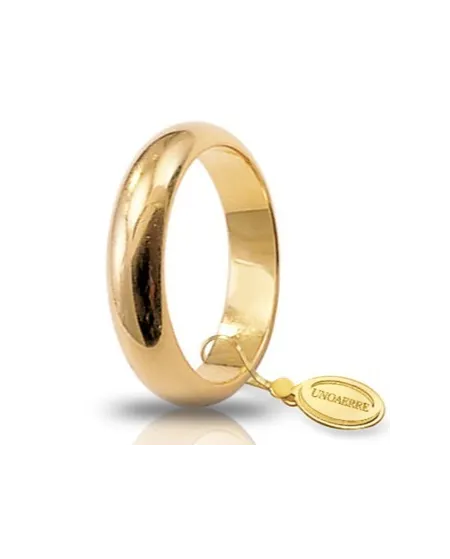 Fede Nuziale Unoaerre Classica in Oro Giallo 8 Grammi
