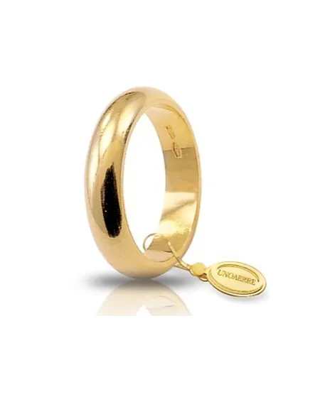 Fede Nuziale Unoaerre Classica in Oro Giallo 10 Grammi