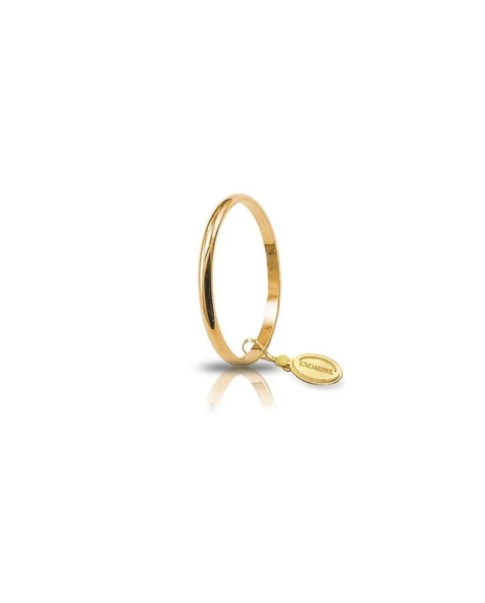 Fede Nuziale Unoaerre Francesina in Oro Giallo 1,5 Grammi