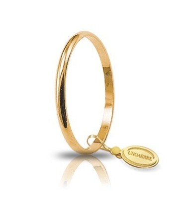 Unoaerre Francesina Wedding Ring in Yellow Gold 1.5 Grams