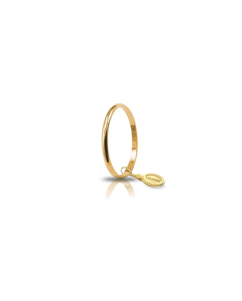 Unoaerre Francesina Wedding Ring in Yellow Gold 1.5 Grams