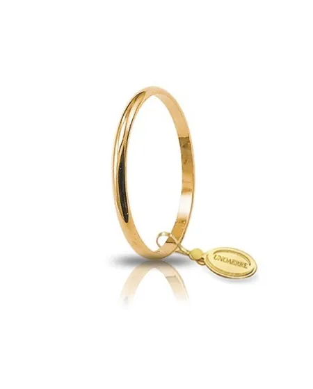Unoaerre Francesina Wedding Ring in Yellow Gold 1.5 Grams