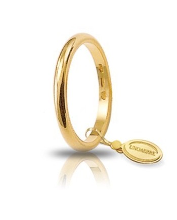 Fede Nuziale Unoaerre Francesina in Oro Giallo 3 Grammi