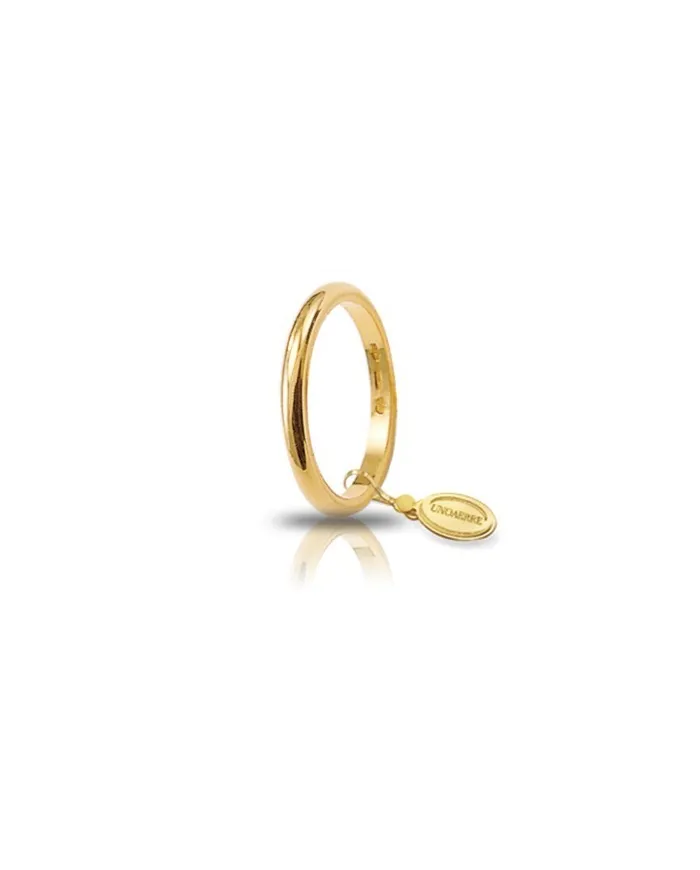 Unoaerre French Wedding Ring in Yellow Gold 3 Grams