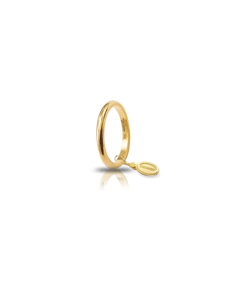Fede Nuziale Unoaerre Francesina in Oro Giallo 3 Grammi