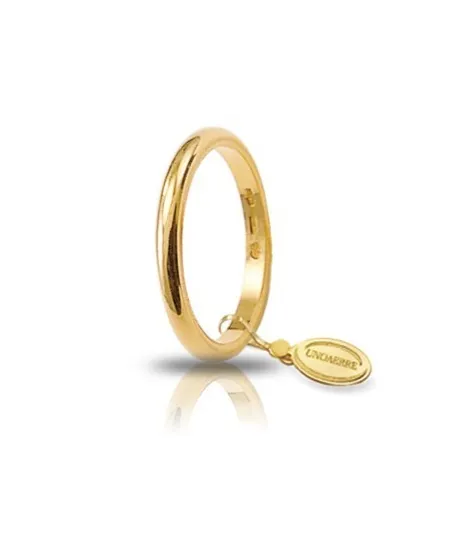 Unoaerre French Wedding Ring in Yellow Gold 3 Grams