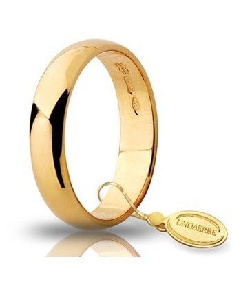 Unoaerre Wide Wedding Ring in Yellow Gold 4 Grams