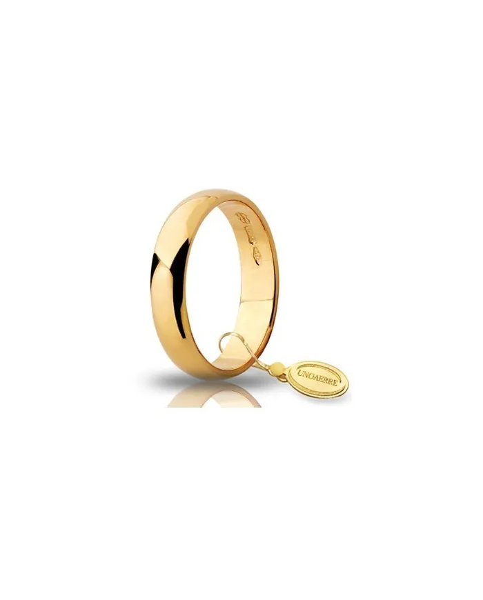 Unoaerre Wide Wedding Ring in Yellow Gold 4 Grams