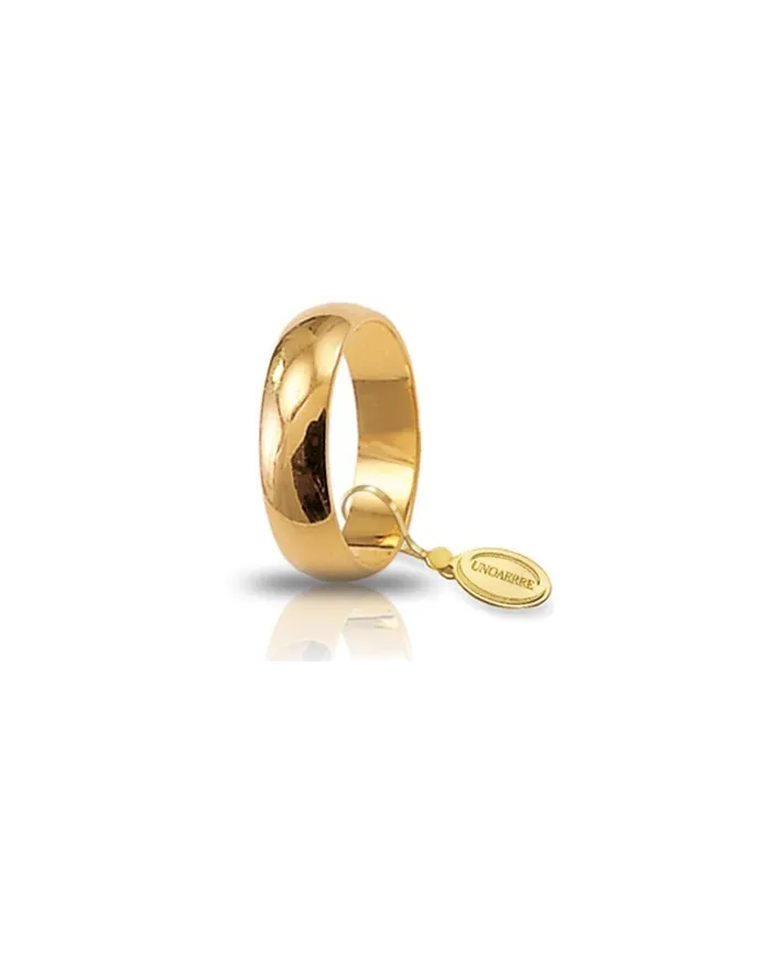 Unoaerre Mantovana Wedding Ring in Yellow Gold 6 Grams