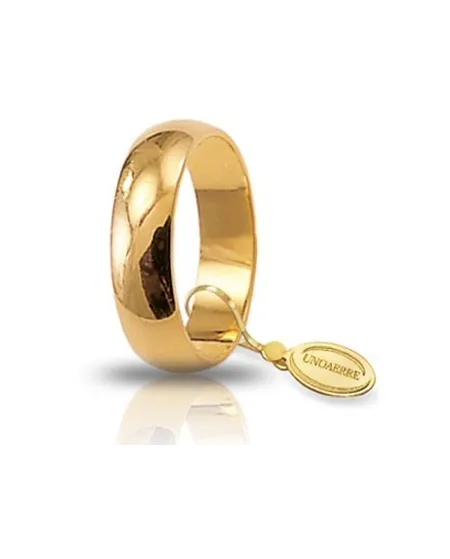 Unoaerre Mantovana Wedding Ring in Yellow Gold 6 Grams