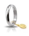 Unoaerre Classic Wedding Ring in White Gold 3 Grams
