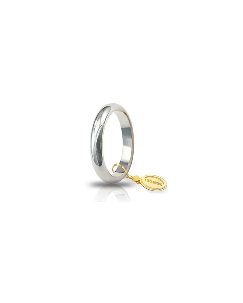 Unoaerre Classic Wedding Ring in White Gold 5 Grams Unoaerre Classic Wedding Ring in White Gold 5 Grams